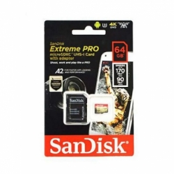 sandisk sandisk extreme pro microsdxc uhs 1 card 64gb with adapter  170mbps  full01 ndh9vtpu  large